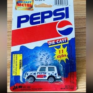 Vintage Pepsi Diecast Jeep SUV Truck Diecast Toy New 1993 Ja-Ru Die Cast ~